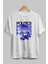 Politics Is A Lie Ön Baskılı Beyaz Oversize T-Shirt Erkek Kadın Bisiklet Yaka 3