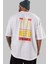 All You Need Is Love Arka Baskılı Beyaz Oversize T-Shirt Erkek Kadın Bisiklet Yaka 2