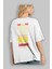 All You Need Is Love Arka Baskılı Beyaz Oversize T-Shirt Erkek Kadın Bisiklet Yaka 3