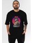 Reg 7 Anime Ön Baskılı Siyah Oversize T-Shirt Erkek Kadın 1