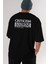 Criticism Streetwear Arka Baskılı Siyah Oversize T-Shirt Erkek Kadın Bisiklet Yaka 1