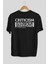 Criticism Streetwear Arka Baskılı Siyah Oversize T-Shirt Erkek Kadın Bisiklet Yaka 2