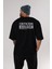 Criticism Streetwear Arka Baskılı Siyah Oversize T-Shirt Erkek Kadın Bisiklet Yaka 3