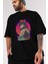 Reg 7 Anime Ön Baskılı Siyah Oversize T-Shirt Erkek Kadın 3