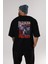 Guts Berserk Anime Arka Baskılı Siyah Oversize T-Shirt Erkek Kadın 3