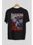 Guts Berserk Anime Arka Baskılı Siyah Oversize T-Shirt Erkek Kadın 4