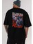 Guts Berserk Anime Arka Baskılı Siyah Oversize T-Shirt Erkek Kadın 5
