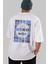 Who Is The King Yazılı Arka Baskılı Beyaz Oversize T-Shirt Erkek Kadın Bisiklet Yaka 1
