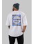 Who Is The King Yazılı Arka Baskılı Beyaz Oversize T-Shirt Erkek Kadın Bisiklet Yaka 5