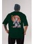 Chiyo Sakura 5 Anime Arka Baskılı Zümrüt Yeşili Oversize T-Shirt Pamuk Erkek Kadın 1