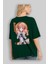 Chiyo Sakura 5 Anime Arka Baskılı Zümrüt Yeşili Oversize T-Shirt Pamuk Erkek Kadın 4