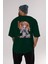 Chiyo Sakura 5 Anime Arka Baskılı Zümrüt Yeşili Oversize T-Shirt Pamuk Erkek Kadın 5
