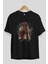 Hellboy Ön Baskılı Siyah Oversize T-Shirt Erkek Kadın Bisiklet Yaka 2