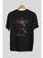 Death Note Ryuk Anime Arka Baskılı Siyah Oversize T-Shirt Erkek Kadın 1