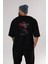 Death Note Ryuk Anime Arka Baskılı Siyah Oversize T-Shirt Erkek Kadın 5