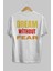 Dream Without Fear Arka Baskılı Beyaz Oversize T-Shirt Erkek Kadın Bisiklet Yaka 4