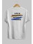 Life Is Impossible Withour Arka Baskılı Beyaz Oversize T-Shirt Erkek Kadın Bisiklet Yaka 2