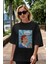 Everyday Is Women Day Ön Baskılı Siyah Oversize T-Shirt Erkek Kadın Bisiklet Yaka 3