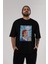Everyday Is Women Day Ön Baskılı Siyah Oversize T-Shirt Erkek Kadın Bisiklet Yaka 4