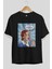 Everyday Is Women Day Ön Baskılı Siyah Oversize T-Shirt Erkek Kadın Bisiklet Yaka 5