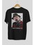Freddy Merkrueger Arka Baskılı Siyah Oversize T-Shirt Erkek Kadın Bisiklet Yaka 1