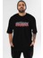 Unutmayın Ki Bana Hiç Bişi Ön Baskılı Siyah Oversize T-Shirt Erkek Kadın Bisiklet Yaka 1