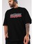 Unutmayın Ki Bana Hiç Bişi Ön Baskılı Siyah Oversize T-Shirt Erkek Kadın Bisiklet Yaka 3