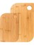 İkili Bambu Kesme Tahtası, Beyaz, Şık ve Kullanışlı Mutfağınıza Özel 2