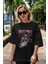 Satsuki Kiryuuin 8 Anime Ön Baskılı Siyah Oversize T-Shirt Erkek Kadın 5