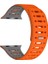 Apple Watch 7 45MM Çift Renkli ve Ölçü Ayarlı Silikon Kordon KRD124 1