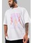 Naruto Sasuke Uchıha Anime Ön Baskılı Beyaz Oversize T-Shirt Erkek Kadın 3