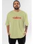 Türkiye Ön Baskılı Bej Oversize T-Shirt Erkek Kadın Bisiklet Yaka 1