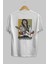 Che Guevara Arka Baskılı Beyaz Oversize T-Shirt Erkek Kadın Bisiklet Yaka 2