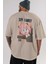 Spy x Famıly Anya Anime Arka Baskılı Bej Oversize T-Shirt %100 Pamuk Erkek Kadın 5
