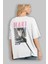 Maki Zenin Chaınsawman 1 Anime Arka Baskılı Beyaz Oversize T-Shirt Pamuk Erkek Kadın 3