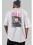 Maki Zenin Chaınsawman 1 Anime Arka Baskılı Beyaz Oversize T-Shirt Pamuk Erkek Kadın 5