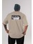 Wen-Li Yang 1 Anime Arka Baskılı Bej Oversize T-Shirt %100 Pamuk Erkek Kadın 1