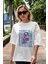 Love Is The Flower You've Got Ön Baskılı Beyaz Oversize T-Shirt Erkek Kadın Bisiklet Yaka 2