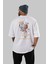 Zeus Nami Anime Arka Baskılı Beyaz Oversize T-Shirt Pamuk Erkek Kadın 4