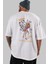 Zeus Nami Anime Arka Baskılı Beyaz Oversize T-Shirt Pamuk Erkek Kadın 5
