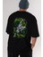Zoro-One Pıece (2) Anime Arka Baskılı Siyah Oversize T-Shirt Erkek Kadın 1