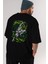 Zoro-One Pıece (2) Anime Arka Baskılı Siyah Oversize T-Shirt Erkek Kadın 4