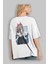 Power Chaınsawman Anime Arka Baskılı Beyaz Oversize T-Shirt Pamuk Erkek Kadın 3