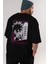 Tanjıro Kamado 3 Anime Arka Baskılı Siyah Oversize T-Shirt Erkek Kadın 2