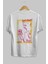 Let's Rock Yazılı Arka Baskılı Beyaz Oversize T-Shirt Erkek Kadın Bisiklet Yaka 2