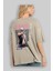 Gintoki Sakata Anime Arka Baskılı Bej Oversize T-Shirt %100 Pamuk Erkek Kadın 3