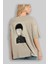 Shigeo Kageyama 2 Anime Arka Baskılı Bej Oversize T-Shirt %100 Pamuk Erkek Kadın 3