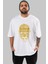 Breaking Bad Ön Baskılı Beyaz Oversize T-Shirt Erkek Kadın Bisiklet Yaka 1