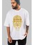 Breaking Bad Ön Baskılı Beyaz Oversize T-Shirt Erkek Kadın Bisiklet Yaka 4