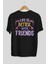 Life Is Better With Arka Baskılı Siyah Oversize T-Shirt Erkek Kadın Bisiklet Yaka 2